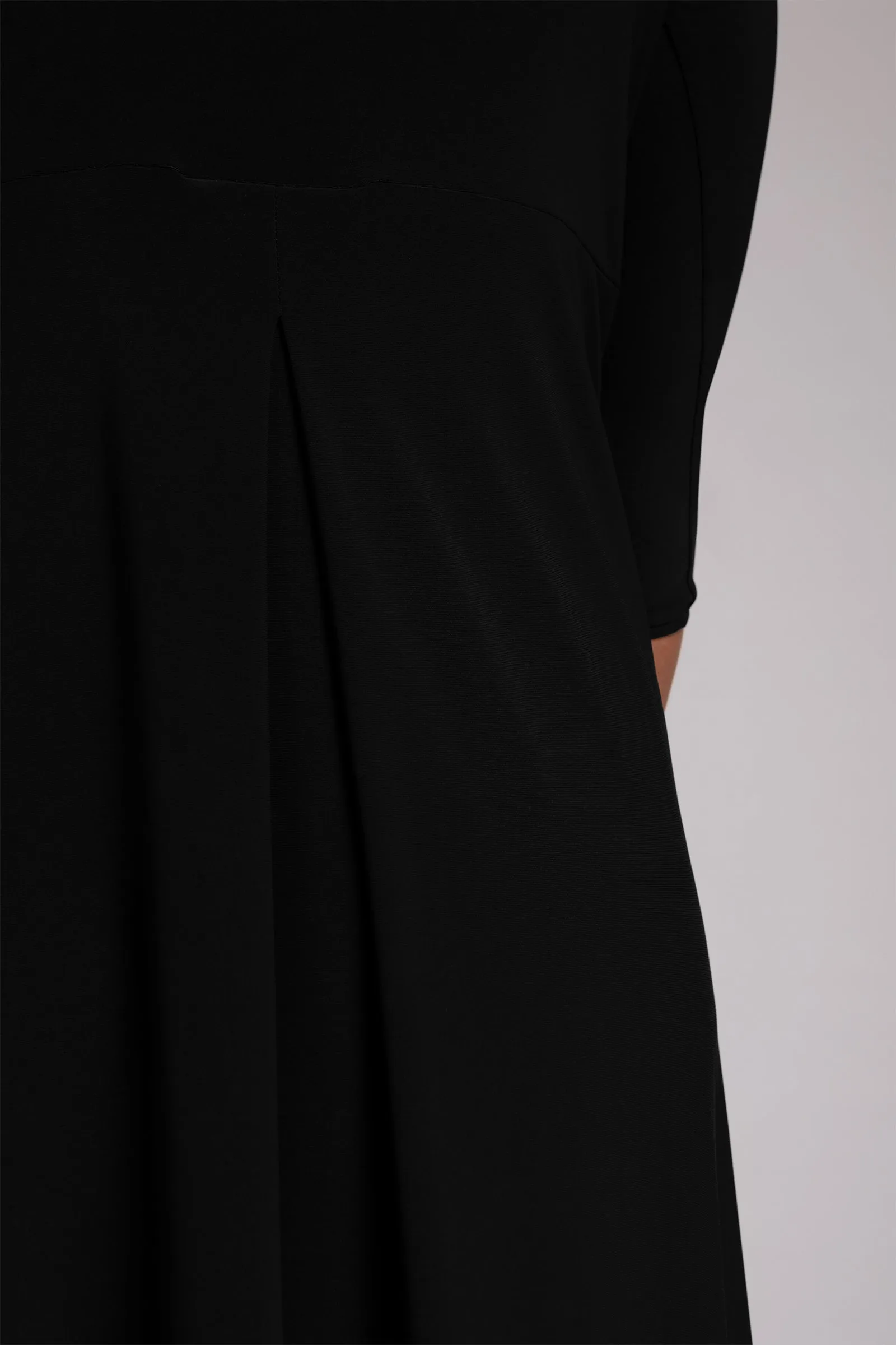 Slant Pocket Dress | Black