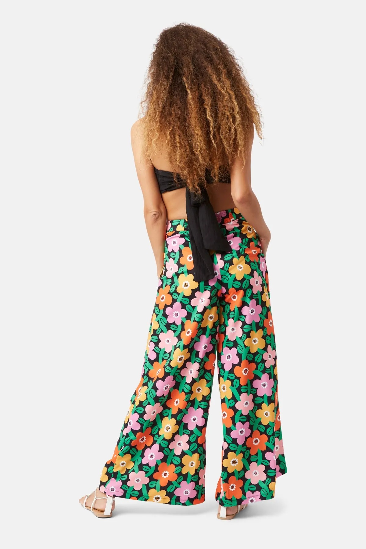 Slow Days of Summer Flare Trousers in Black