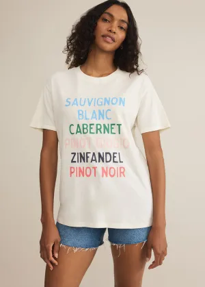 Vino Boyfriend Tee - Sea Salt